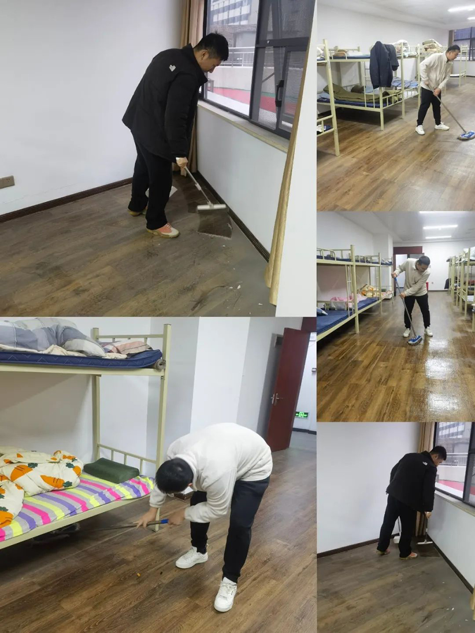 機關(guān)團支部組織志愿者開展“扮靚新宿舍，溫情暖人心”集中清掃活動